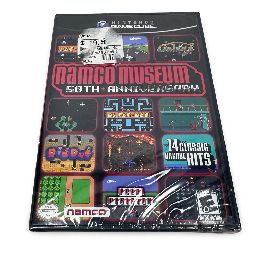Namco Museum 50th Anniversary Nintendo GameCube 2005 14 Arcade Hits DOL P G5NE